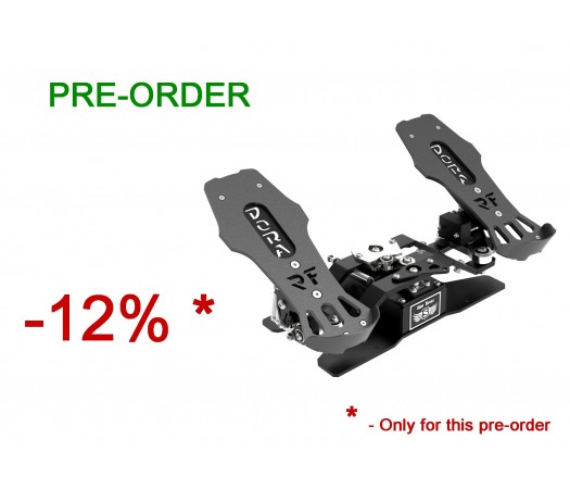 PRE-ORDER -12%!!! RF Dora V3 Rudder Pedals (DARK METALLIC!!!)