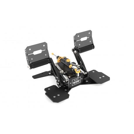 PRE-ORDER!!! RH ROTOR V2 Rudder Pedals  (ALUMINIUM DARK METALLIC PEDALS PADS!!!)