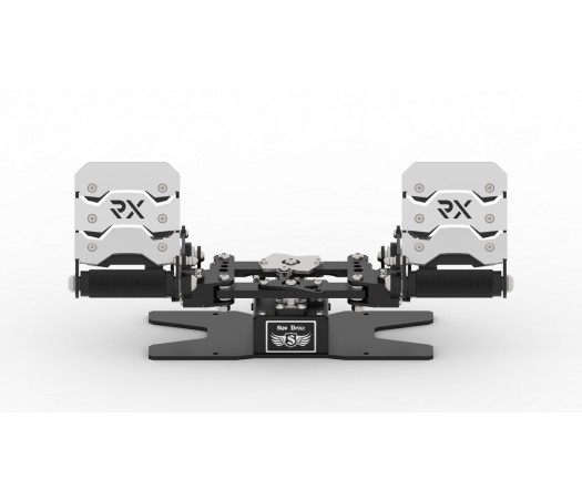 RX Viper V3 Rudder Pedals (ALUMINIUM SILVER PEDALS PADS!!!)